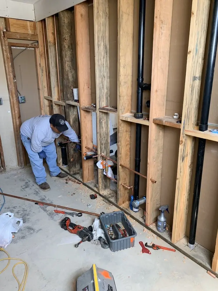 Commercial rough-in plumbing for Water Heater Replacement in Woodberry